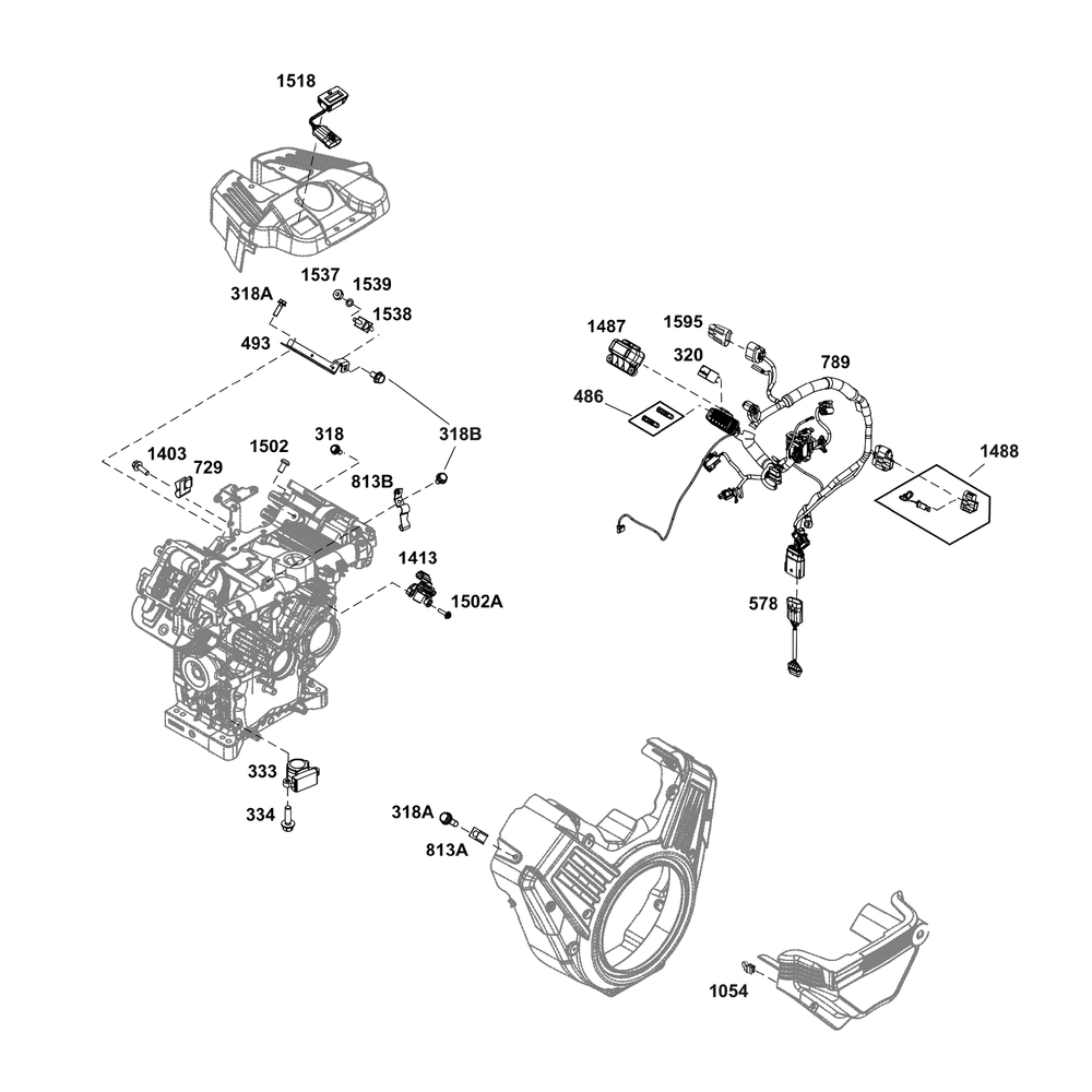 Controls Group Diagram and Parts List for 61G277-0039-J1  Briggs and Stratton Engine